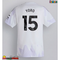 Camisa de Futebol Manchester United Leny Yoro #15 Equipamento Secundário 2025-26 Manga Curta